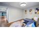 Comfortable basement featuring stylish furnishings and an open layout at 994 Redbud Sw Ln, Atlanta, GA 30311