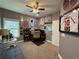 Cozy home office with a large window and sports decor at 197 Buckhorn Dr, Temple, GA 30179