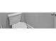 Water closet featuring white toilet and gray walls at 2094 Callaway Nw Ct, Atlanta, GA 30318