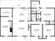 Detailed floor plan of the house layout, highlighting the room dimensions at 332 Cheryl Ct, Jonesboro, GA 30238