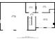 Floor plan showing garage, utility room, hall, bedroom, and general room on the first story at 3841 Greenbrook Dr, Douglasville, GA 30135