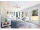 Sunroom living area with multiple windows and patio doors to the exterior at 1749 Lauranceae Way, Riverdale, GA 30296