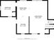 Floor plan featuring kitchen, dining area, living room, and bedroom at 3436 Misty Valley Rd, Decatur, GA 30032
