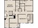 Second-story floor plan featuring four bedrooms and a laundry room at 2096 Boxwood Cir, Conyers, GA 30094