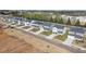 Street view of new construction homes in a community at 2096 Boxwood Cir, Conyers, GA 30094