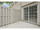 Exterior deck features a painted wooden fence and sliding glass doors leading into the home at 2360 Johnson Rd, Atlanta, GA 30345