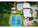 Aerial photo showcasing community pool and tennis courts at 207 Meadow Lake Dr, Carrollton, GA 30116