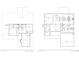 Detailed floor plan showcasing the layout of the home's first and second floors at 1698 Cunningham Sw Rd, Marietta, GA 30008