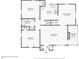 Detailed floorplan of the home's main level, including the living room and bedrooms at 1563 Mayflower Sw Ave, Atlanta, GA 30311