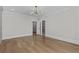 Spacious bedroom with a walk in closet and hardwood floors offer great natural light at 2485 Brooks Rd, Dacula, GA 30019