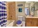Bathroom with tiled shower and updated vanity at 898 Oak Sw St # 1101, Atlanta, GA 30310