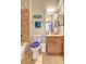Bathroom with tiled shower and updated vanity at 898 Oak Sw St # 1101, Atlanta, GA 30310