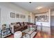 Inviting living room with hardwood floors and an open floorplan to the kitchen at 898 Oak Sw St # 1101, Atlanta, GA 30310
