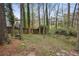 A wooded backyard area with a tree swing and partial fencing at 2814 Cobb Place Manor Ct, Marietta, GA 30066