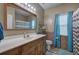 Comfortable bathroom, including large counter and ample lighting at 51 Muirfield Ct, Hiram, GA 30141