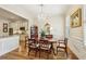 Charming dining room with chandelier adjacent to kitchen, perfect for gatherings at 4224 Gateland Ave, Marietta, GA 30062
