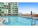 Gorgeous pool area with lounge chairs and cabanas, perfect for relaxation at 923 Peachtree Ne St # 1334, Atlanta, GA 30309