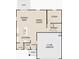 Layout of the house's first floor showing the dining area, Gathering room, kitchen, study, garage and foyer at 2399 Argento Cir, Dacula, GA 30019