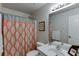 Bathroom with tiled shower and vanity with modern fixtures at 4803 Austin Hills Dr, Suwanee, GA 30024