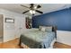 Bedroom with a ceiling fan, a neatly made bed, and nice decor at 4803 Austin Hills Dr, Suwanee, GA 30024