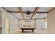 Finished basement featuring a pool table, projector, and coffered ceilings at 5124 Parkwood Oaks Ln, Smyrna, GA 30126