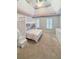 Bedroom featuring a unique bunk bed with built-in stairs, carpet, and neutral walls at 5124 Parkwood Oaks Ln, Smyrna, GA 30126