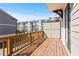 Wooden balcony offering outdoor seating and community views at 2340 Edgar Park Pl # 97, Duluth, GA 30096