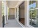 Balcony view featuring wrought iron fencing and outdoor space overlooking community pool at 2340 Edgar Park Pl # 97, Duluth, GA 30096