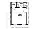 Optional floor plan showing layout for Terrace Bedroom with bath and storage at 2340 Edgar Park Pl # 97, Duluth, GA 30096