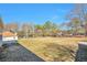 Large backyard with grass and trees in the background at 4785 Beaver Rd, Loganville, GA 30052