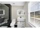 Modern bathroom featuring an illuminated mirror and walk-in shower at 3690 Darrah Sw Way, Atlanta, GA 30331