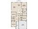Detailed floor plan featuring 4 bedrooms, 2 bathrooms, Gathering room, dining area and kitchen at 206 Silverton Dr, Dacula, GA 30019