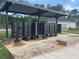 Community mailboxes feature a sheltered area and landscaping at 206 Silverton Dr, Dacula, GA 30019