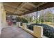 Covered porch with cast iron railing and view of the neighborhood at 41 Palisades Ne Rd, Atlanta, GA 30309