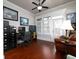 Comfortable office space with hardwood floors, natural light, and ceiling fan at 4845 Josie Way, Acworth, GA 30101