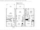 Detailed floor plan showcasing the layout of this home with 3 bedrooms and 2-car garage at 2637 Camphor Se Xing # 83, Smyrna, GA 30080