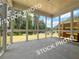 Spacious screened-in porch with concrete floor, offering an ideal space for relaxation at 1397 Fern Ridge Ct # 34, Norcross, GA 30093
