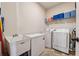 Laundry room equipped with washer, dryer, freezer, and utility sink at 2096 Hamilton Lake Pkwy, Buford, GA 30519