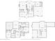 Floor plans of the home, including the first floor, second floor and basement layouts at 5615 Toccoa Dr, Douglasville, GA 30135