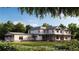 Charming two-story farmhouse with a welcoming porch and beautiful landscaping at 4385 Hickory Flat Hwy, Canton, GA 30115
