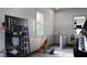 Organized garage with storage racks, tool storage, pet wash station, and room for parking at 4385 Hickory Flat Hwy, Canton, GA 30115