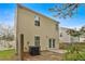 The backyard of the home, featuring a patio and privacy fence at 3417 Sable Chase Ln, Atlanta, GA 30349