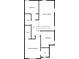 Second floor of floorplan, showing bedrooms and baths at 3417 Sable Chase Ln, Atlanta, GA 30349