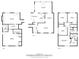 Detailed floor plan showcasing layout of the home, including bedrooms, living spaces, and bathrooms at 5361 Seaton Way, Dunwoody, GA 30338