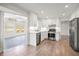 Modern kitchen featuring white cabinets and stainless steel appliances at 5361 Seaton Way, Dunwoody, GA 30338