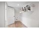 Functional storage room with built-in shelving for organization and hardwood floors at 5361 Seaton Way, Dunwoody, GA 30338