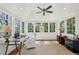 Bright, airy office with multiple windows, vaulted ceiling, and modern furnishings at 2628 Rivers Nw Rd, Atlanta, GA 30305