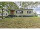Quaint single-story home with a red door and a small, inviting front porch at 3540 Victoria St, Atlanta, GA 30337