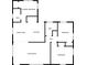 Detailed floor plan showcasing the layout of bedrooms, bathrooms, kitchen, living room, and dining area at 3540 Victoria St, Atlanta, GA 30337