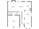 Detailed floor plan showcasing the layout of the first floor, including living room, kitchen, and garage at 406 Dunaway Ct, Grayson, GA 30017